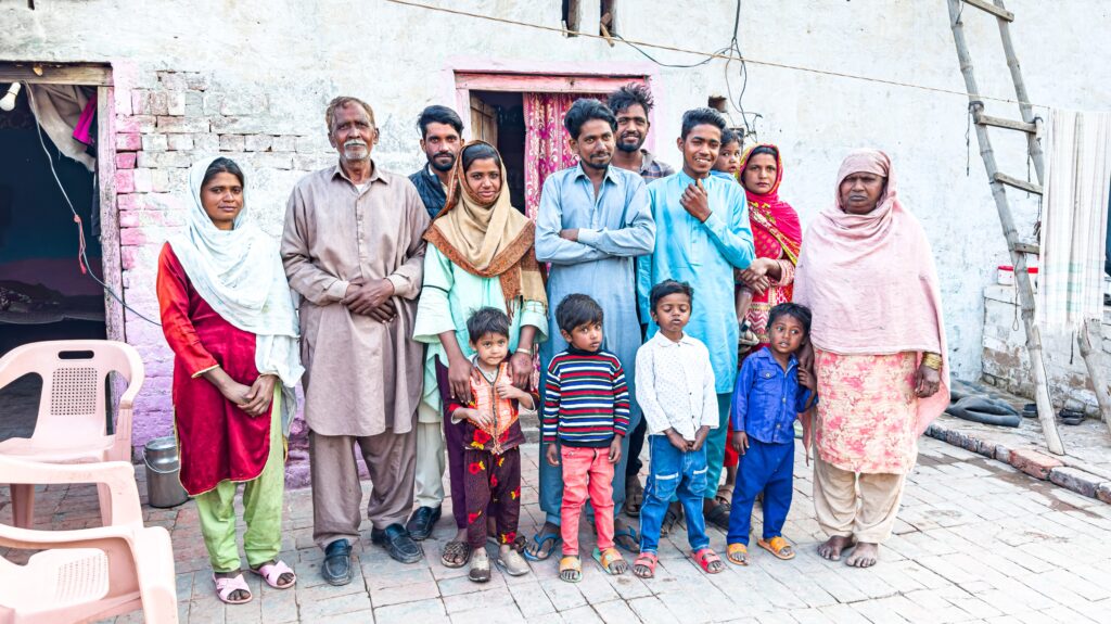 persecuted Pakistani Christian Azeeb and his family