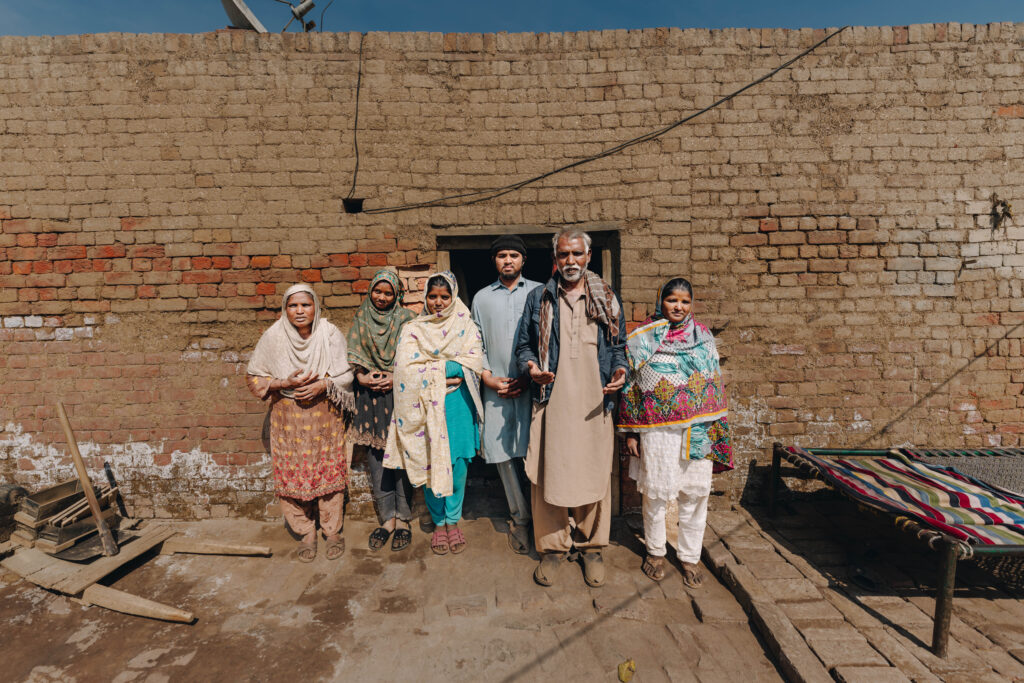 A Pakistani family living and working as Christian slaves