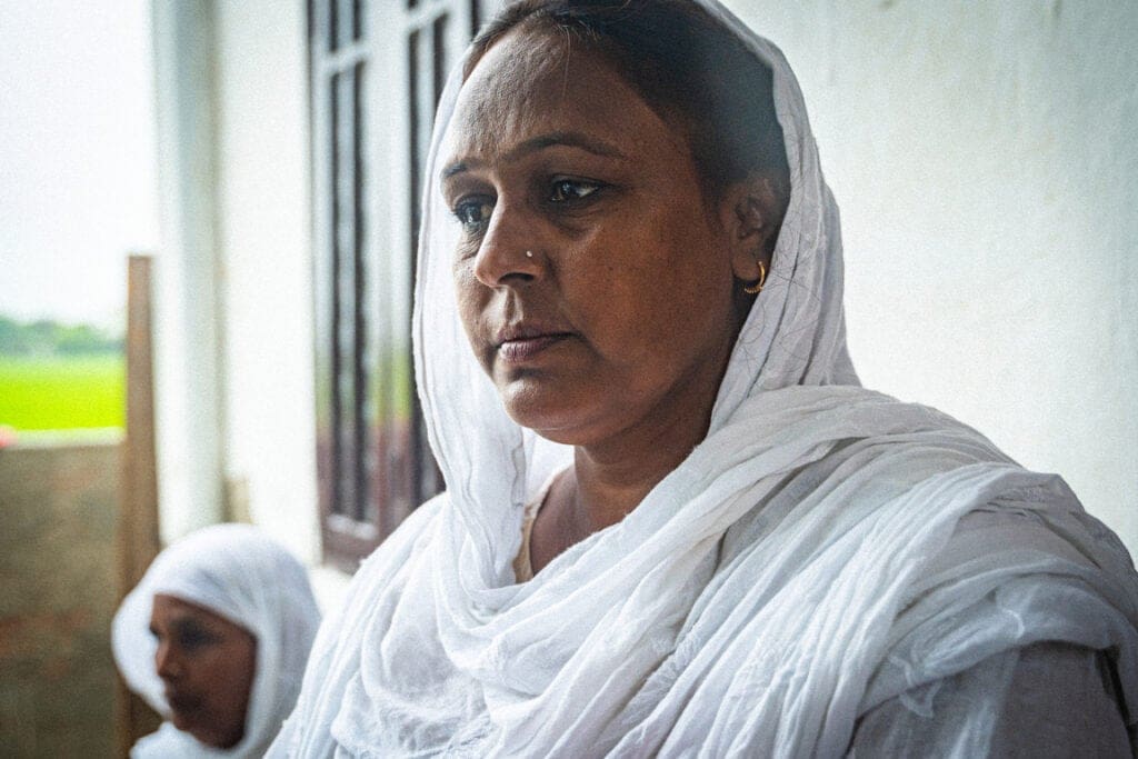 Simran, a Christian widow in India