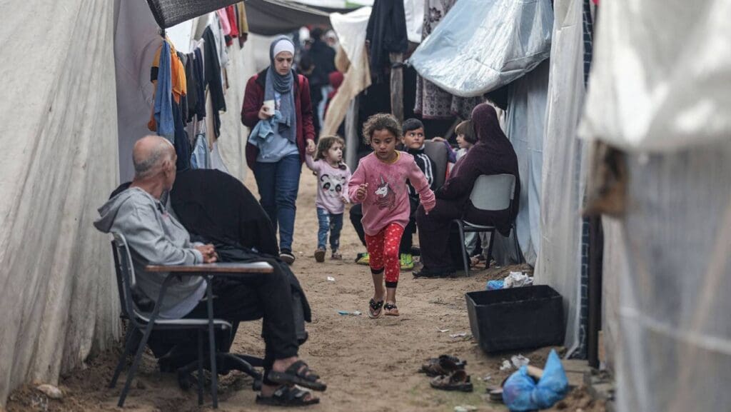 Persecuted Christians in Gaza living in tents