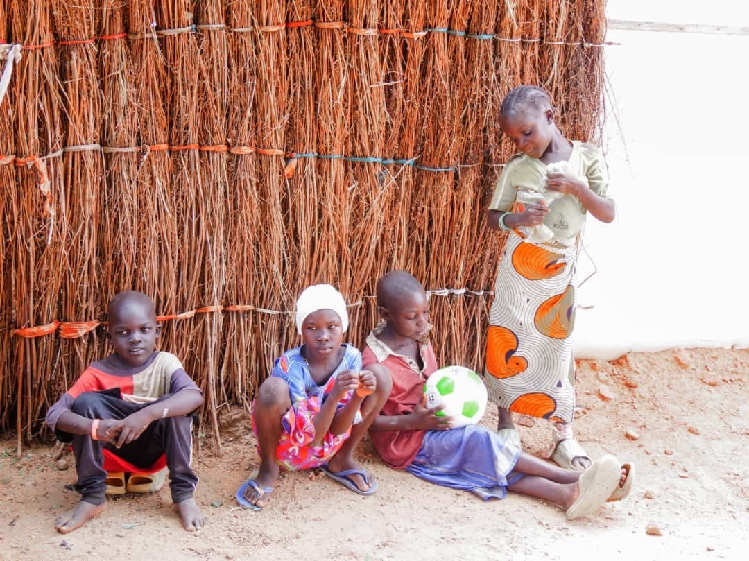 Children at IDP camp in Nigeria