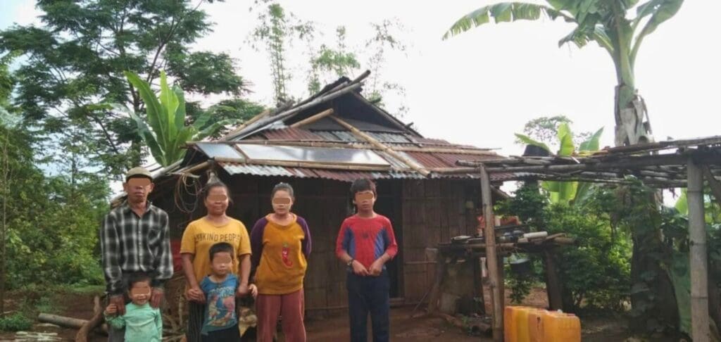 a persecuted Christian family in Myanmar