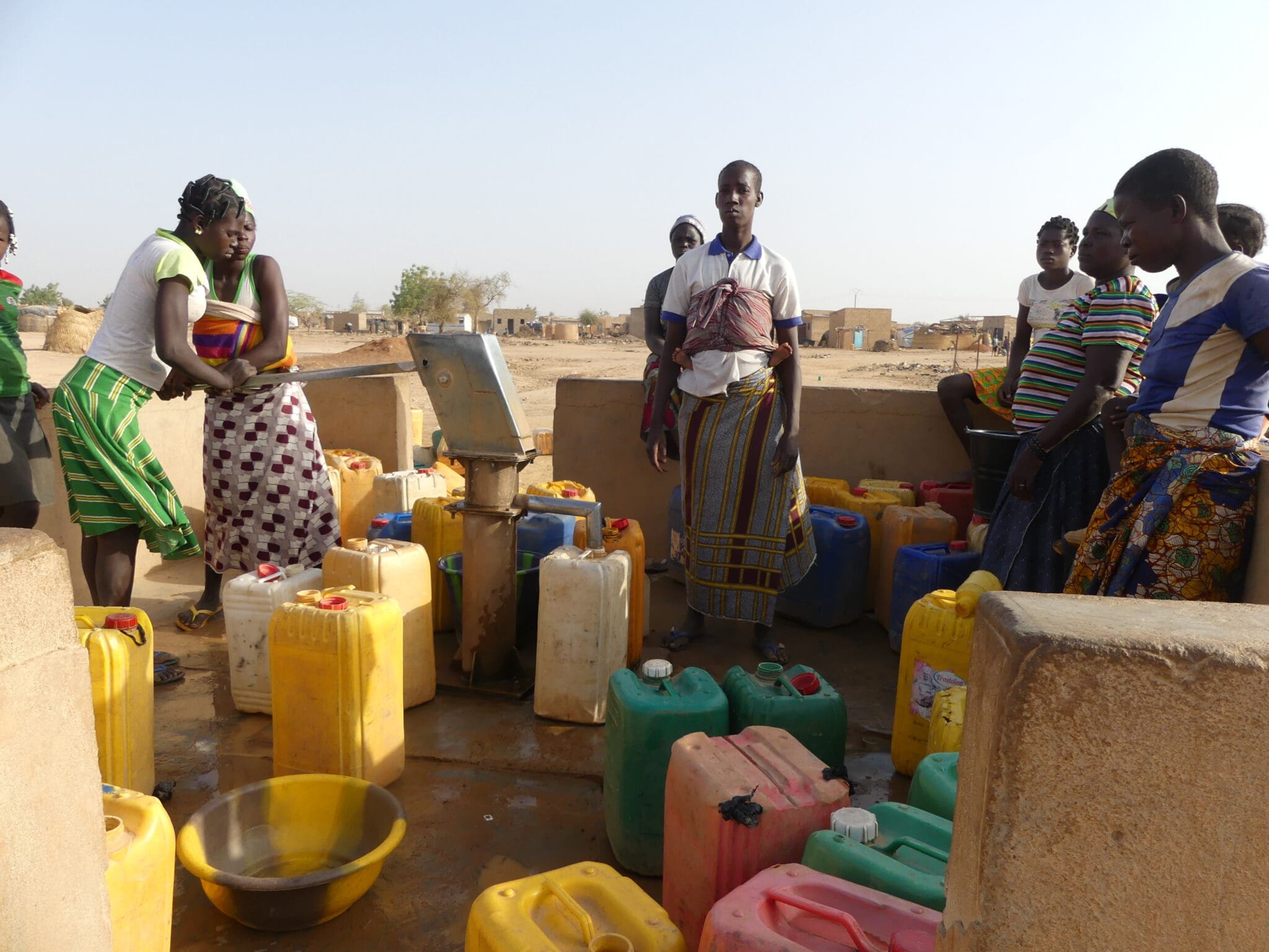 Relief being distributed to families in Burkina Faso