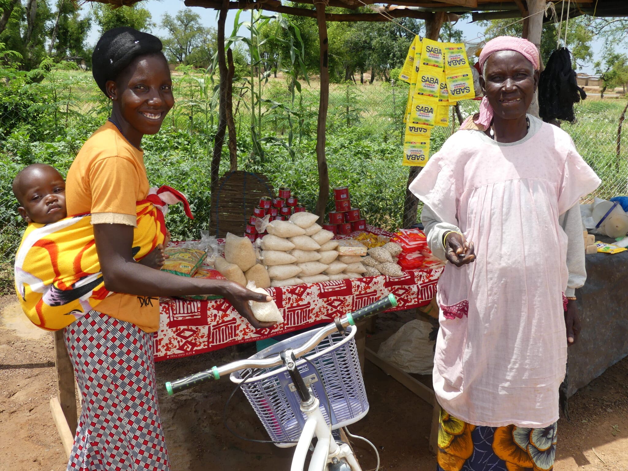 Women receive supplies to generate income after displacement