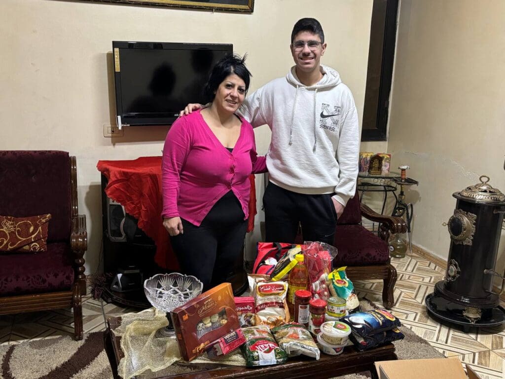 Care packages for Mar Elias survivors in Syria