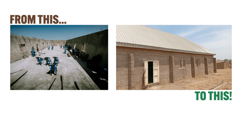 before and after rebuilding project in Plateau State Nigeria